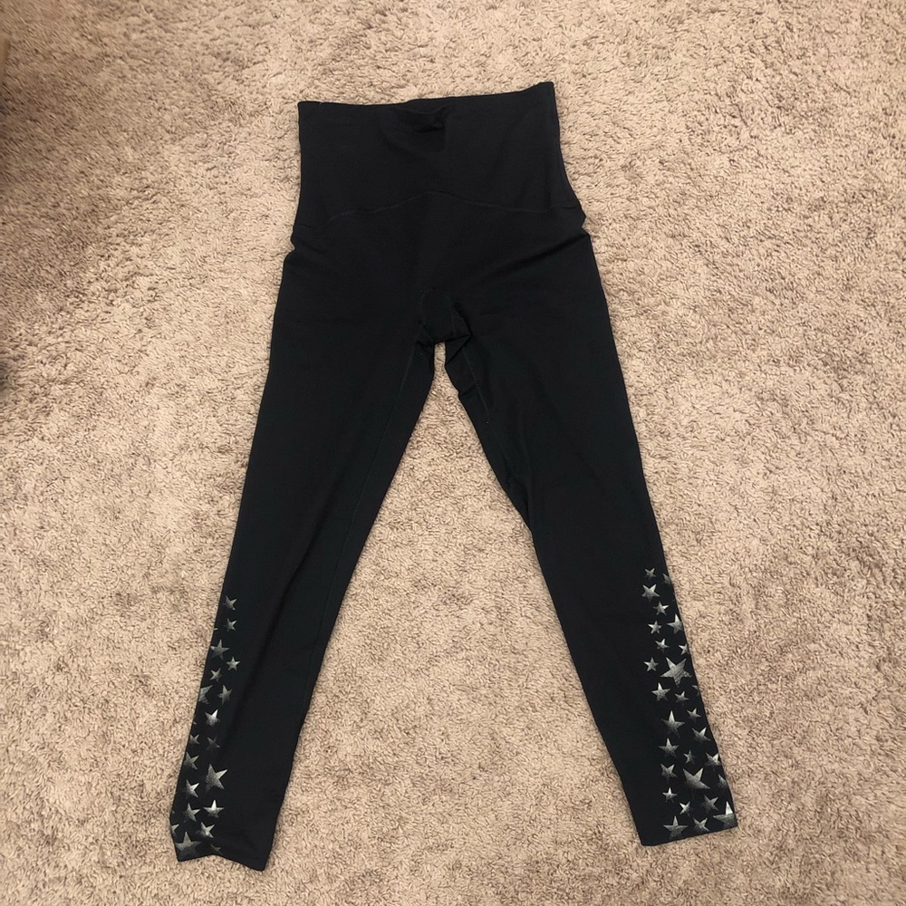 Spanx Active Leggings, full length w/ star detail